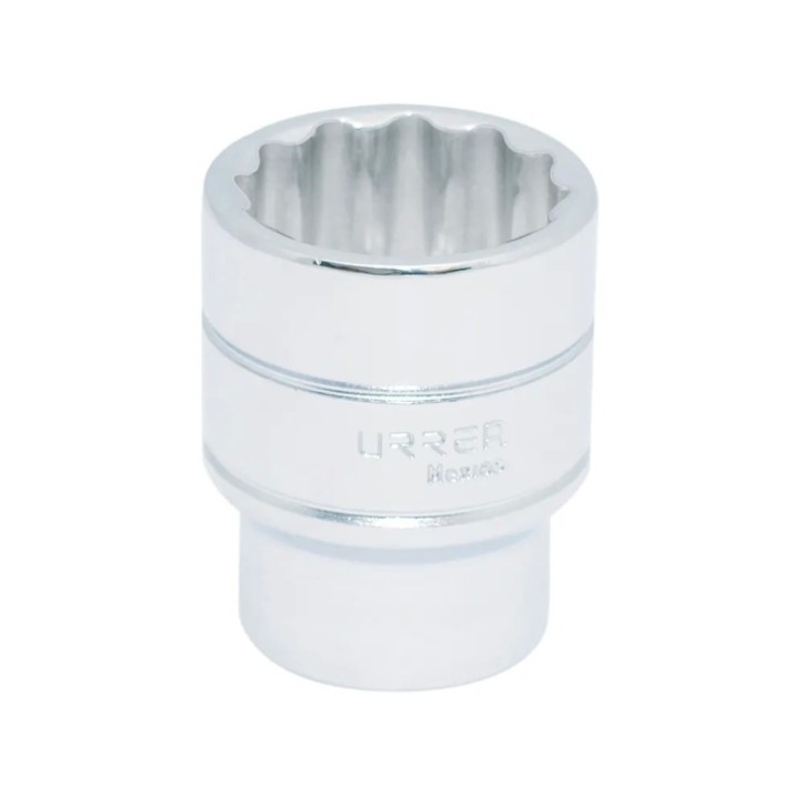 Dado cuadro de 1/2", 12 puntas, en pulgadas, 1-3/8" Urrea