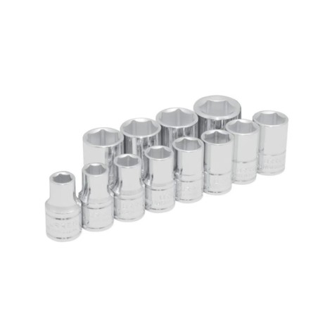 Urrea 54213 Juego de dados cuadro de 1/2" 6 puntas métricos 12 piezas Urrea