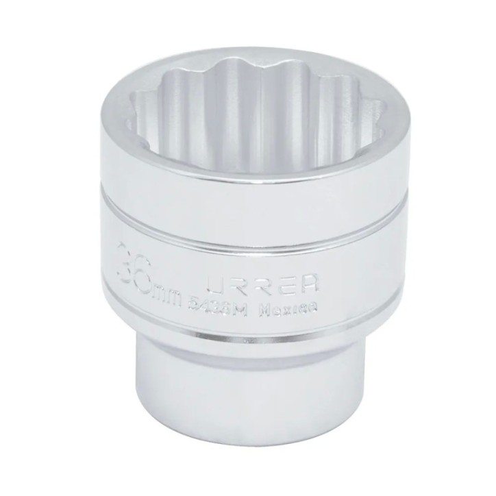 Dado cuadro de 1/2", 12 puntas, métrico, 36 mm Urrea