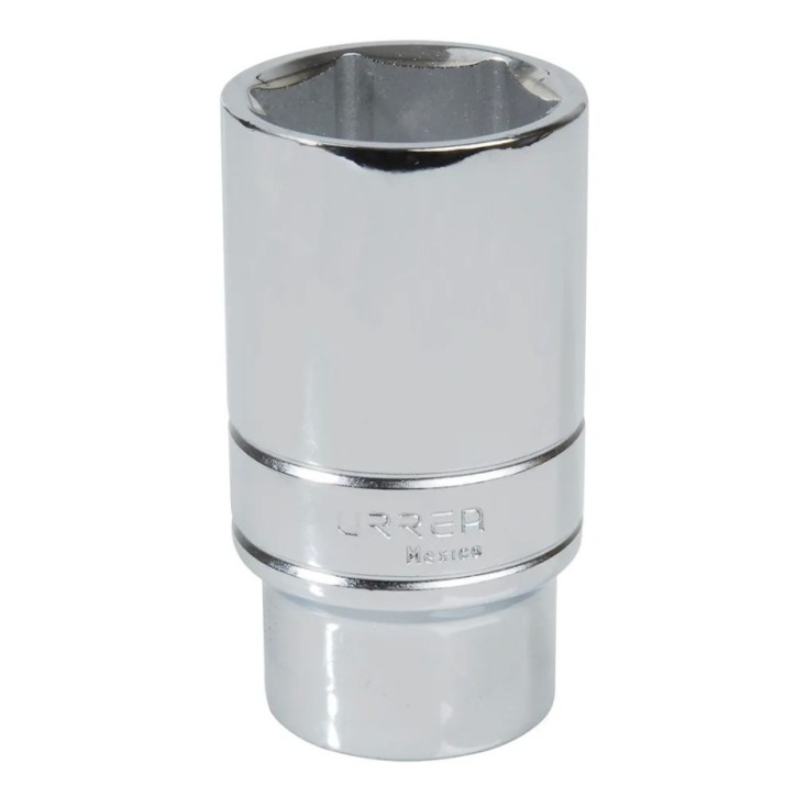 Dado largo cuadro de 1/2", 6 puntas, en pulgadas, 1-1/8" Urrea