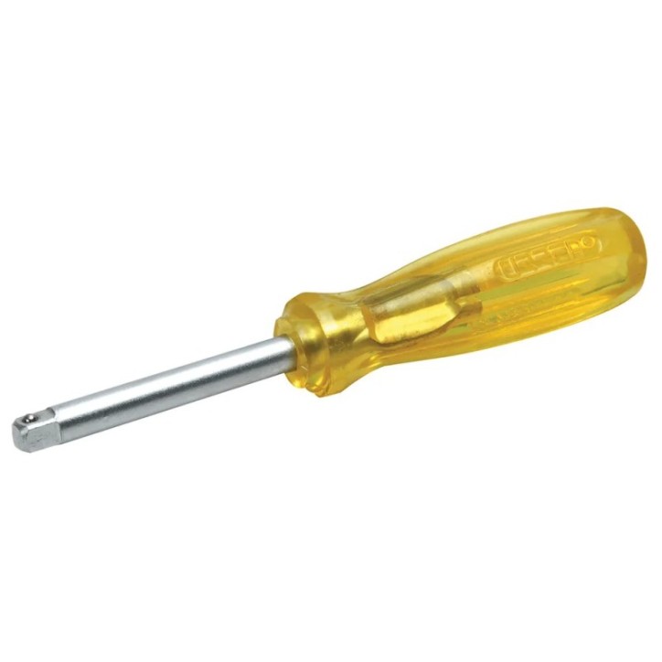 Destornillador con mango ámbar para dado cuadro de 1/4", 2-3/8" Urrea