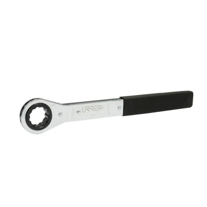 Llave de estrías pulido espejo plana de matraca métrica, 12 puntas, 24 mm Urrea