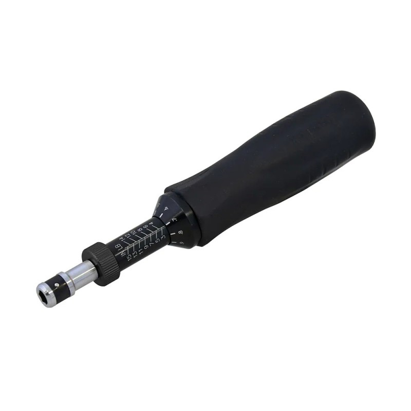 Urrea 6106B Destornillador de torque microajustable con mango plástico cuadro de 1/4" 3-15 in-lb Urrea