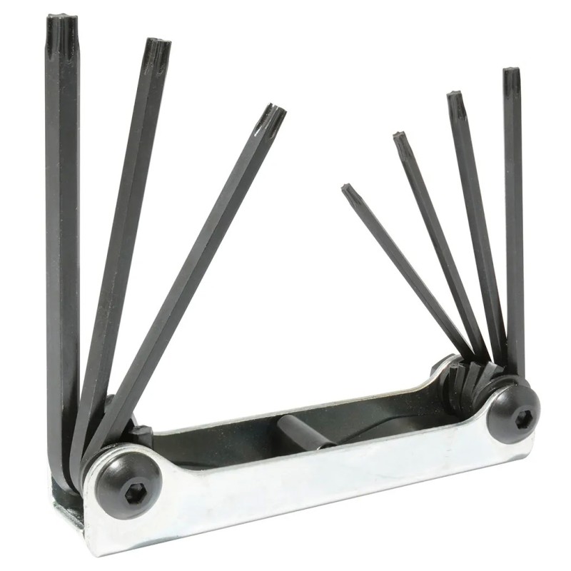 Urrea 4979TX Juego de llaves hexagonales tipo navaja torx T10 a T40 estuche metálico 7 pz Urrea