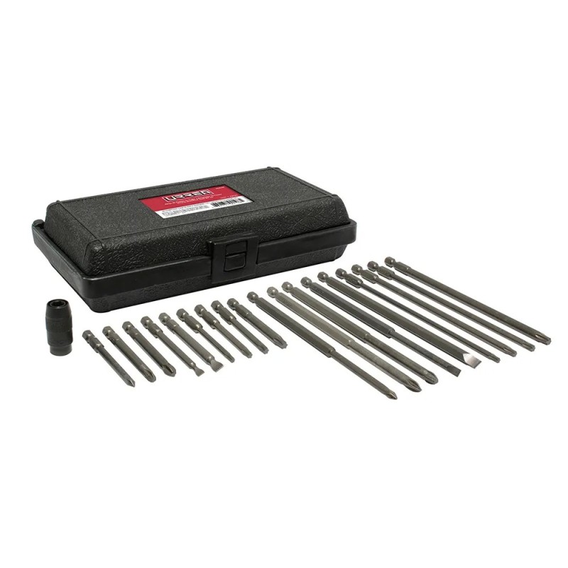 Urrea 61919X Juego de puntas de poder y adaptador rápido cuadro de 1/4" Quick release 19 piezas Urrea