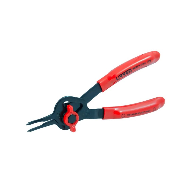 Urrea 372 Pinza para anillos de retención convertibles con mariposa .047 ángulo de 18° Urrea