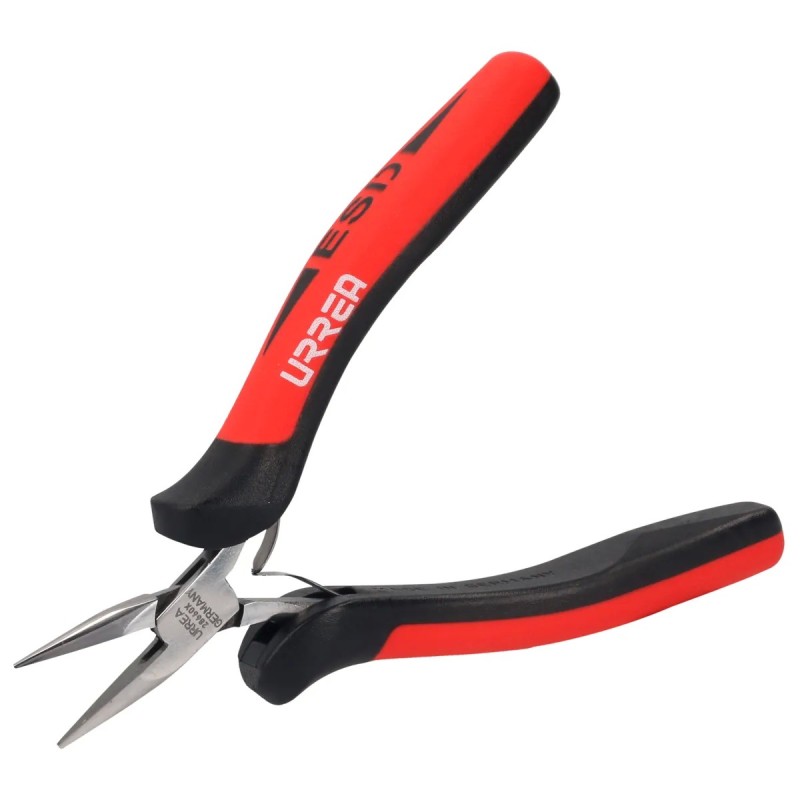 Urrea 28660X Pinza para electrónica con mango antiestático de 4-3/4" punta larga Urrea