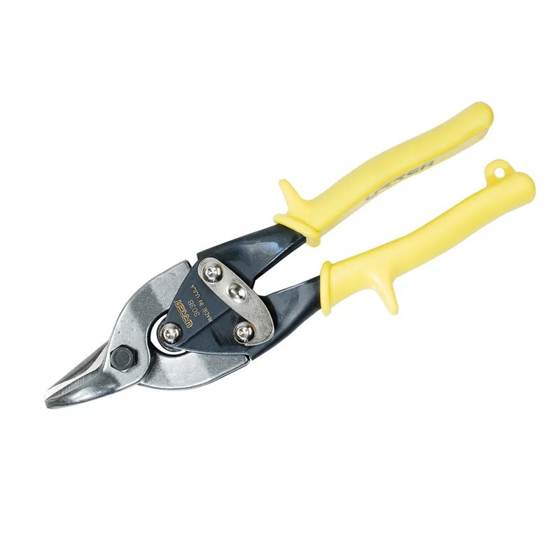 Urrea 303B Tijera con mango rubber grip para hojalatero tipo aviación bulldog universal 9-1/2" Urrea