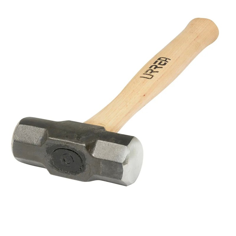 Urrea 1434EG Marro octagonal cabeza maquinada con mango de hickory Americano de 16" 3 lb Urrea