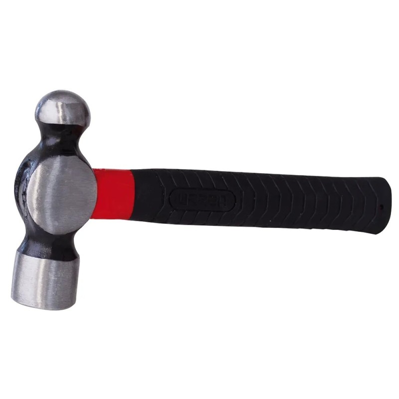 Urrea 1324FVS Martillo de bola forjada con mango de fibra de vidrio anti-vibración corto de 9" 24 oz Urrea