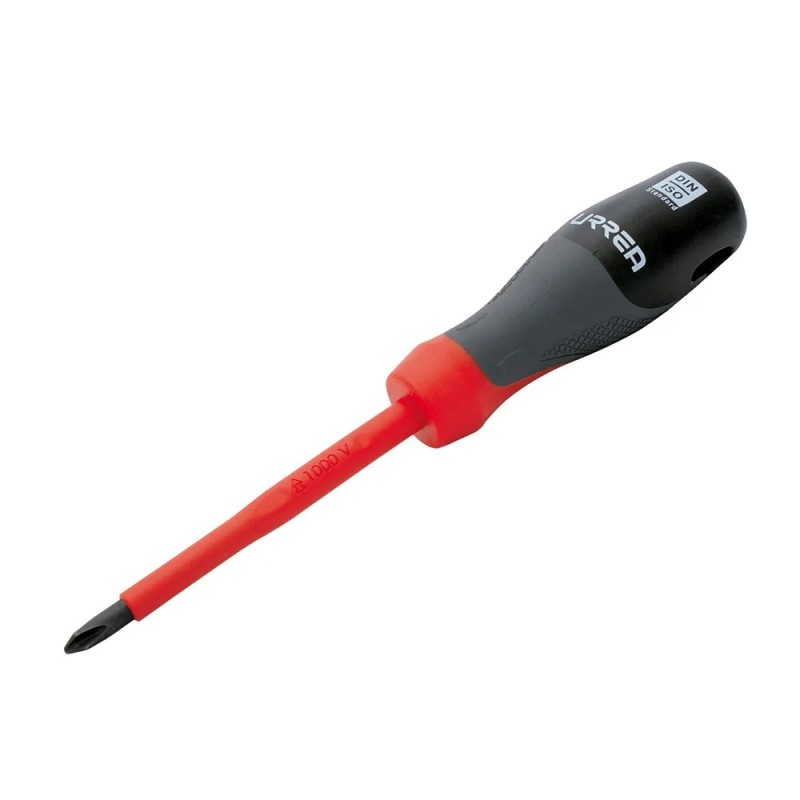 Urrea 9701T Destornillador con mango trimaterial 1000 V punta Phillips No.1 x 3-5/32" Urrea